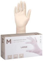 Picture of PKT 100 NATURAL LATEX POWDER FREE GLOVES (S)